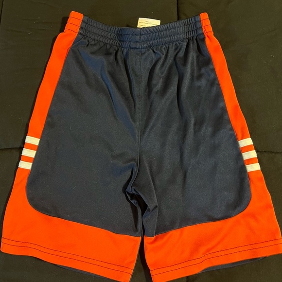 Adidas Kids Navy and Orange Athletic Shorts - Picture 2 of 3